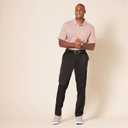 Amazon Essentials Mens Golf Polo Shirt, Moisture-Wicking Quick Dry, Short Sleeve (Large, Light Pink)