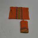 Kitchen Towel | Cotton Rich Hand Towel Set | Cleaning Napkin | Multipurpose Cleaning Cloth | Honeycomb-Center Border Weave | Hanger Pack Set of 2 | 50x70cm |Orange