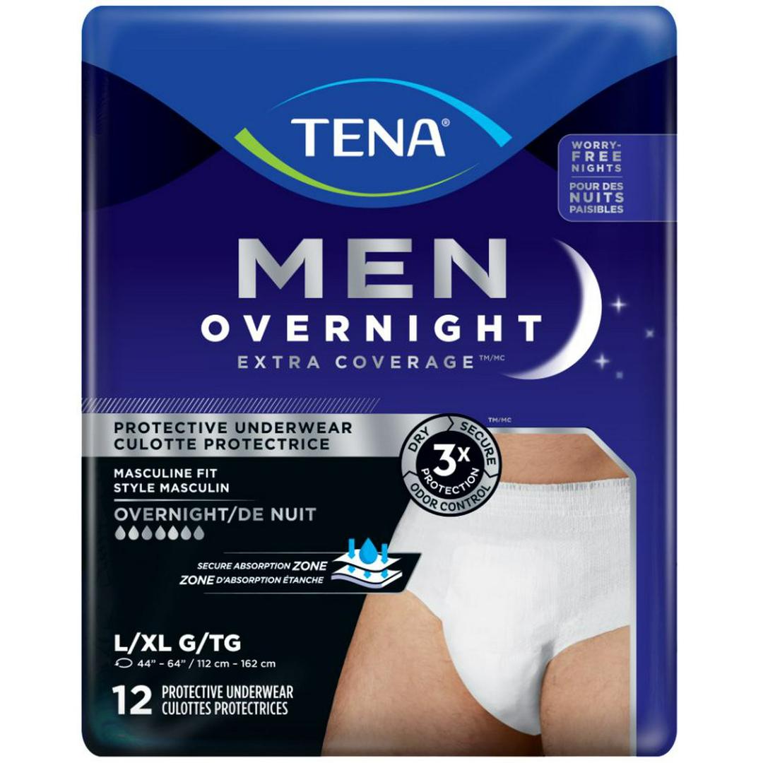 TENA Men Protective Underwear Super Plus L/XL 14ct., Protect against leakage.
