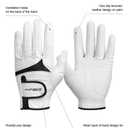 INPAKO Golf Glove for Men Women, Premium Cabretta Leathe,Soft Breathable Mesh Back, Enhanced Non-Slip Palm Grip Support Right Hand
