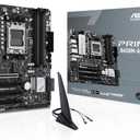 ASUS Prime B650M-A AX II AMD B650 AM5 Ryzen Desktop 9000 8000 & 7000 Micro-ATX mATX Motherboard, DDR5, PCIe 5.0 M.2, 2.5Gb LAN, Wi-Fi 6, DisplayPort, HDMI, USB 3.2, USB 3.2 Type-C, BIOS Flashback