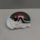 suoso Ski Goggles for Men and Women, Anti Fog Snow/Snowboard Goggles for Youth Adult UV400 Protection (C05-white Frame Pink Lens/Adult)