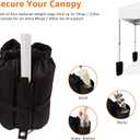 Amazon Basics Outdoor Pop Up 10 x 10 Canopy Tent for Events, Portable with Instant Easy Setup, One-Push, Includes Wheeled Carry Bag, 8 Stakes, 4 Ropes, 4 Weighted Bags, White