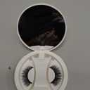 False Eyelashes, Reusable, Natural Look, No Glue Required, with Portable Storage Case, Black