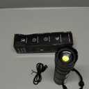 KYEKIO Large Size & High Powered Flashlight, 7200mAh Flashlights High Lumens, Super Bright Flashlight, Rechargeable Flashlights LED, Adjustable Tactical Flash Light, Waterproof Flash Light for Home