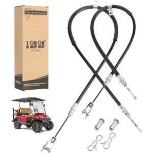 10L0L Golf Cart Club Car Precedent Brake Cable for Precedent 2004 up and Tempo 2018 up G&E,Passenger& Driver Side, OEM# 103528701 102557501 103528702 102557502 (2Pcs)