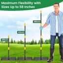 Lawn Leveling Rake - Heavy Duty 30" x 10" Lawn Leveler, Anti-Flip Edge, Adjustable 5FT Handle, Folding Plate for Yard, Soil, Sand, Topsoil Spreader - Garden Ground Top Dressing, Landscaping Tool