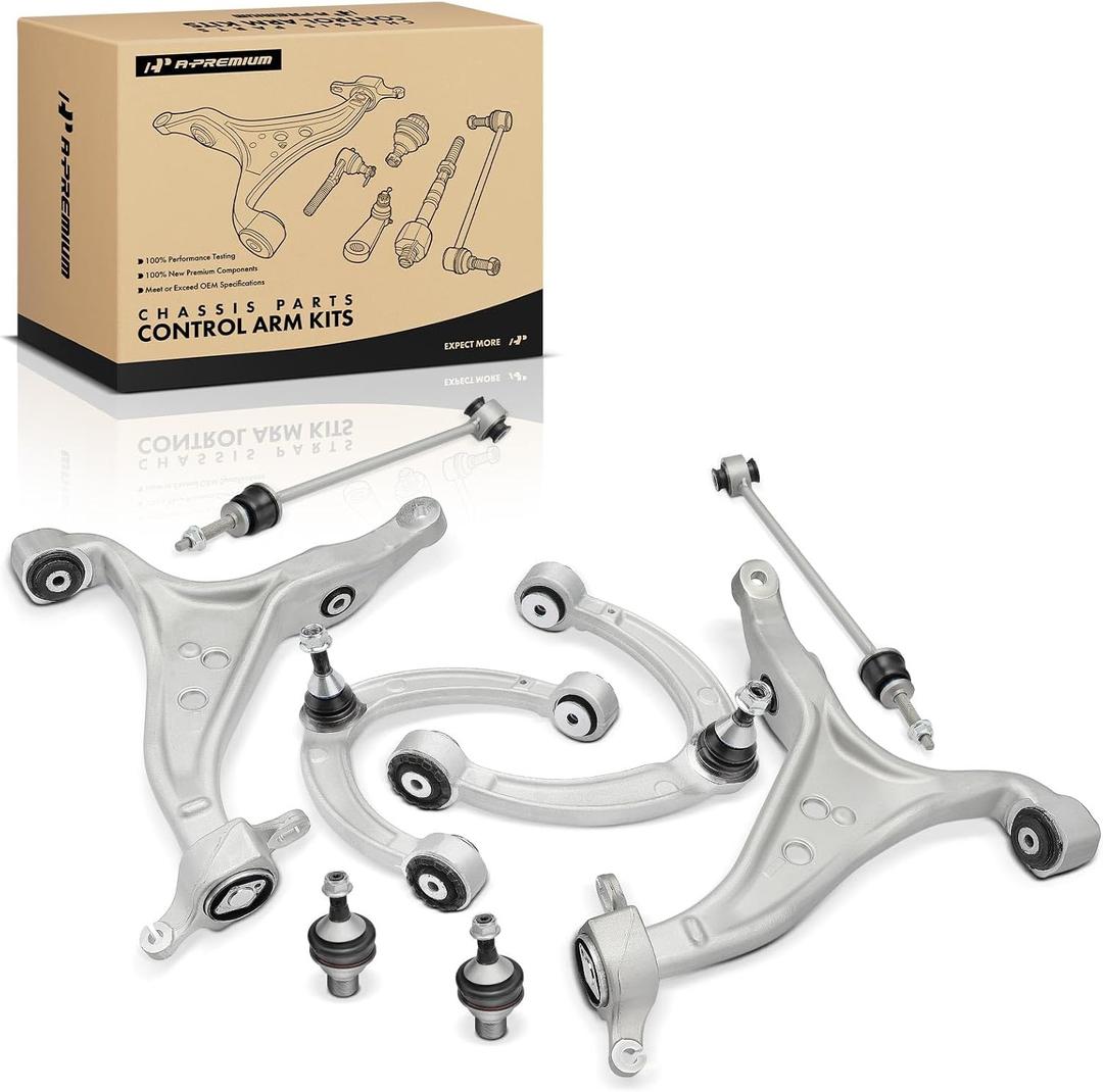 A-Premium 8Pcs Front Suspension Kit | Upper Lower Control Arm, Lower Ball Joint, Sway Bar Link, Fits Mercedes-Benz - GLE300d GLE350 GLE350d GLE400 GLE550 GLE550e