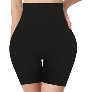 Corlap Shapewear for Women Tummy Control, High Waisted Body Shaper Shorts Under Dress Lifting Thigh Slimmer Shapewear (Black, S)