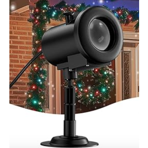 12 in 1 Christmas Projector Light Outdoor, HD Dynamic Christmas Projector Decoration Light with 4 Color, Waterproof Christmas Projector with Joy Santa Snowman Christmas Tree for Holiday Decor