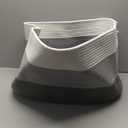 OIAHOMY Large Blanket Basket For Living Room, Rectangle Woven Baskets for Storage, Nursery Toy Storage With Handle-22x17x12-Gradient Dark Grey