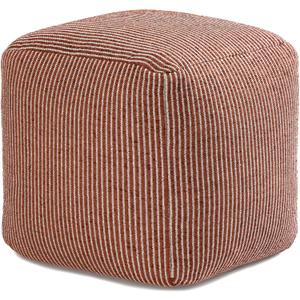 Anji Mountain Pouf Ottoman Foot Rest, Handmade Ottoman Pouf, Comfortable Foot Stool, Decorative Floor Seating for Living Room Decor, Bedroom & Home Dcor Accent - Teak