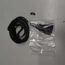 PH PandaHall 39.4 inch Wide Leather Bag Strap, Crossbody Strap Black Leather Purse Straps Shoulder Bag Handle Adjustable Replacement Straps with Tassel Pendant Alloy Spring Buckle