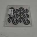 12pcs S-Shaped Shower Curtain Hook S Shaped Rings Zinc Alloy Curtain Hooks Alloy Rings Shower Curtain Rings S Shaped Shower Rings Curtain Rod Hooks Curtain Hangers Curtains Hanger (Black)