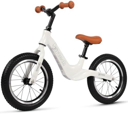 Birtech 14" Kids Balance Bike for 3-6 Year Old Boys and Girls, Air Tires with Magnesium Alloy Frame, Lightweight No Pedal Toddler Training Bicycle
