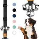 COOYOO Dog Doorbells, Adjustable Potty Training Dog Bells, Upgraded for Training Your Puppy The Easy Way, Premium Quality Housetraining Hanging Bell-5 Extra Large Loud 1.5 DoorBells