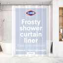2 x Clorox Shower Curtain Liner, Premium Lightweight Flexible Waterproof 3g PEVA for Bathroom with Weighted Magnets, Standard Size 70" x 72", Frosty 2 Pack