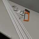 FELIDESIGN Curtain Track, Ceiling Curtain Track for Room Divider, Ceiling Mount Rail Set with Roller Hooks, White, 6ft - 9ft