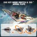 A ALPHA 3-in-1 RC Jet Plane, Remote Control Airplane Air, Land & Water RC Airplane Fighter Jet Drone Toy for Kids & Adults