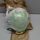 Mid Century Modern Table Lamp, Touch Control & 3 Way Dimmable, Green Ribbed Glass Shade, Small Gold, Vintage Bedside Lamp for Bedroom, Living Room,Office (Bulb Included)