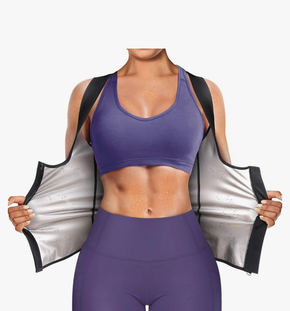 Suit for Women Waist Trainer Vest for Women Sweat Tank Top Shaper for Women with Zipper XL
