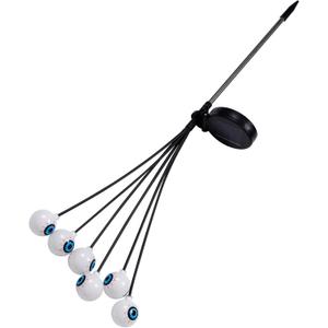 Mikikit Halloween Solar Eyeball Pathway Lights Led Outdoor Decorations for Garden Party Spooky Solar Powered Eyeball Lights for Halloween Christmas