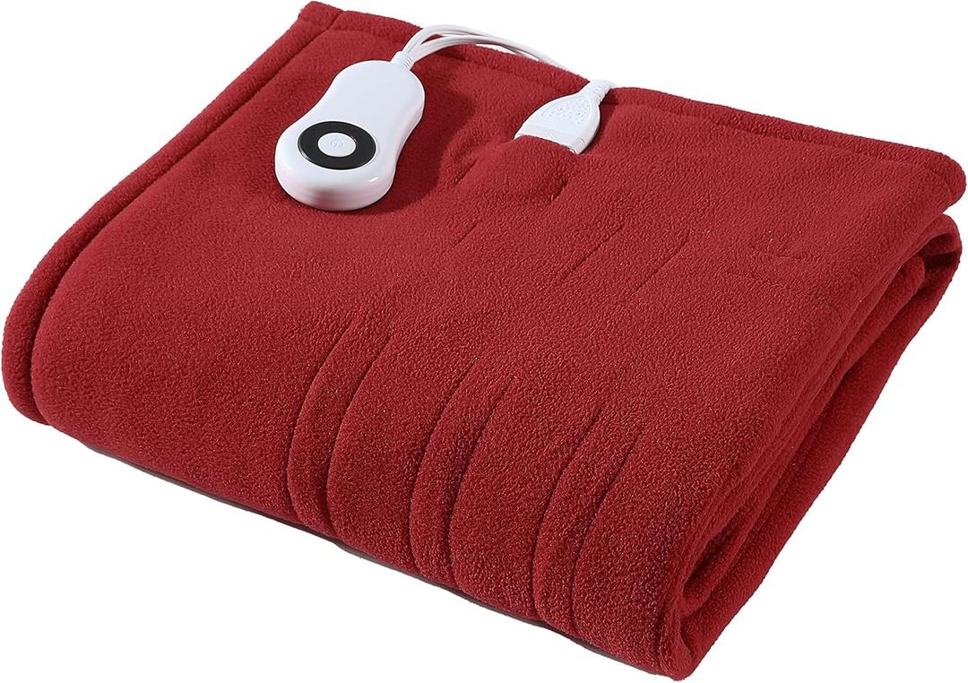 Eddie Bauer - Throw Blanket, Soft & Plush Heated Blanket, Cozy Fleece Bedding with Sherpa Reverse, 5 Heat Setting, Flag (50" x 60")