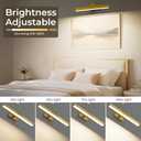 Afyuol Picture Lights Wall Light 16in CCT Gallery Light | Battery Operated, Timer, Remote Control, Adjustable Brightness, Long Lasting, for Wall, for Paintings, for Living Room, Art, Dartboard, Decor