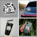 4 x Just One More Rock I Promise Motivational Funny Stickers, Vinyl Decal Sticker for Merchandise Accessories Hydroflask Water Bottle Stickers, Decor Gifts Idea for Adults Ladies Teens, Size 4"