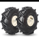 GICOOL 11x4.00-4" Tiller Tire and Wheel, 3/ 4" Axle Size, 3-1/ 8" Centered Hub, Compatible with Craftsman & Troy-Bilt Tiller Replacement