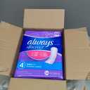 Always Discreet Adult Incontinence Pads for Women, Moderate Absorbency, Long Length, Postpartum Pads, 54 Count