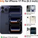 for iPhone 17 Pro Wallet Case with Card Holder, Military-Grade Drop Protection, Flip PU Leather Built, Double Magnetic Clasp and Durable Shockproof for iP17 Pro 6.3Inch Cover-Stripes (Pink)