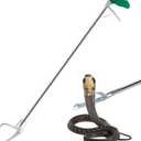 52" Extra Long Snake Tongs Reptile Grabber Catcher, Stainless Steel & Wide Jaw Pick-up Handling Tool