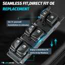 Master Power Window Switch for Hyundai Accent 2007 2008 2009 2010 Front Left Driver Side Electric Auto Window Switch Button,Door Lock Switch Window Control Rep# 935701E110 935701E111