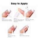 Gellen Nail Glue Remover, Nail Glue Remover for Press on Nails, 5 Pcs Non Acetone Gel Glue Off Remover, 10s Quick Remove for Nail Tips Fake Nails Solid Glue Gel