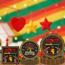 Black History Month Decorations - 96 Pcs Disposable Paper Dessert Plates Napkins Forks Tableware Decor Set BHM African American Party Supplies for Juneteenth Freedom Day Serves 24 Guests