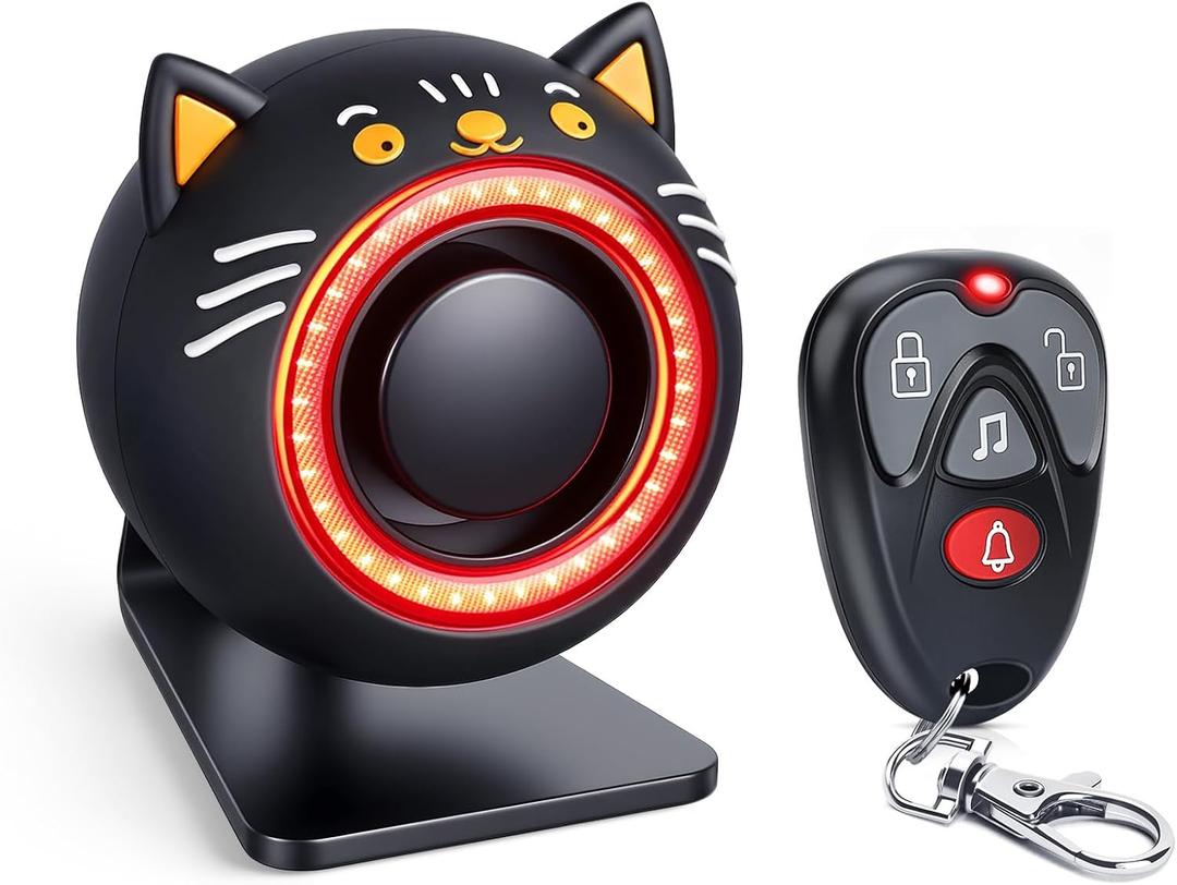 Car Alarm System, 120dB with Motion Sensor Alarm & Red Light, Wireless Remote Anti Theft Car Device, USB Rechargeable Vehicle Security Alert Security Lights for Car, RV, SUV, Truck (Upgrade 5.0)