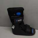 United Ortho USA14115 Short Air Cam Walker Fracture Boot, Medium, Black