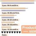 DoubleFill Cross Stitch Scroll Frame Set with Plastic Clamps Beech Hardwood Different Sizes Embroidery Frames Needlepoint Cross Stitch Holder Square Embroidery Hoop Holder for Sewing Projects