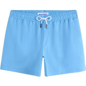 maamgic Mens Swim Trunks 5" Quick Dry Beach Shorts Stretch Swimming Trunks Shorts with Mesh Lining Zip Pockets (Blue, M)