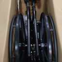 Medline Reclining Wheelchair, Desk-Length Arms and Elevating Leg Rests, 20" x 18" Seat (W x D)