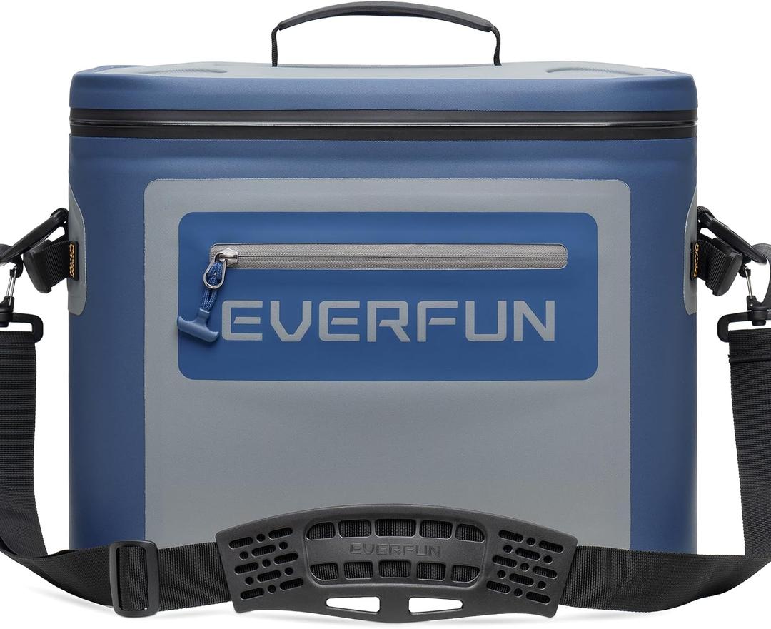 EVERFUN Soft Cooler 30 Can, Portable 24qt Insulated Small Cooling Lunch Box for Men and Women, Leakproof Ice Chest Bag for Travel, Beach, Camping, Boating, Fishing, Tailgating, Work and Picnic
