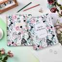 2026-2031 Monthly Planner - 5 Year Planner/Calendar 2026-2031 Spiral Bound, Jul. 2026 - Jun. 2031, 9" x 11", Twin-Wire Binding + Printed Tabs - Petunia
