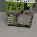 2 Zone Sprinkler Timer for Garden Hose, 8 Programmable Hose Water Timer with Auto Rain Delay, 3.3 Large LCD Display Digital Irrigation System for Plant, Yard, Lawns, Outdoor