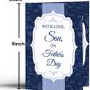 2 x Fathers Day Card for Son, Father's Day Card Gifts for Son