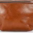 Herald Vegan Leather Sling Cross Body Bag for Women Fashion Shoulder Crossbody Purse Fanny Pack Causal Bag Handbag (Brown)