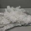 Juegoal 4 FT Pre-lit Artificial Christmas Tree, Lighted White Tinsel Pencil Pine Spruce Trees with 70 Warm White LED Lights, 8 Lighting Mode & Timer for Xmas Holiday Winter Home Party Decor