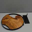 WELLAND Round Cedar Wood Sculpture , Wood Tabletop Sculpture, Irregular Shape décor for Living Room, Bedroom, Home Office