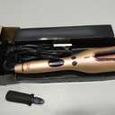 CHI Spin N Curl, Curling Iron For Healthy & Shiny Effortless Curls & Waves, Provides Preset Temperature Settings For Each Hair Texture, Rose Gold (1 Count (Pack of 1))