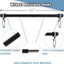 Resistance Band Bar, Portable 43 Inch Pilates Bar with Resistance Bands Home Gym Workouts Stick Squat Yoga Pilates Flexbands Kit for Full Body Shaping